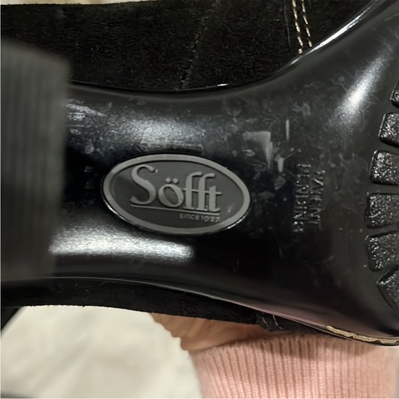 EUC: $189 SOFFT Suede Shearling-Lined Boots, Size 9.5 - Picture 7 of 11